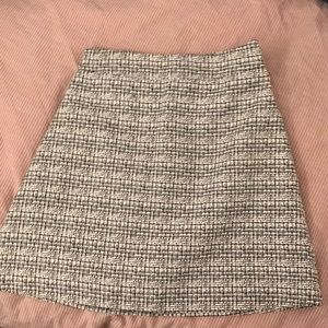 Black and white pattern skirt